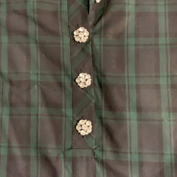 J.Crew jewel button tartan popover - Picture 2 of 4